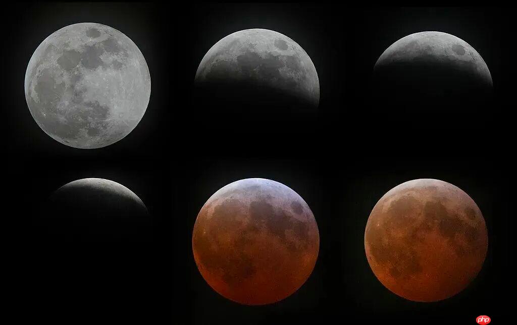 今晚血月现身 血月是月全食吗 - php中文网