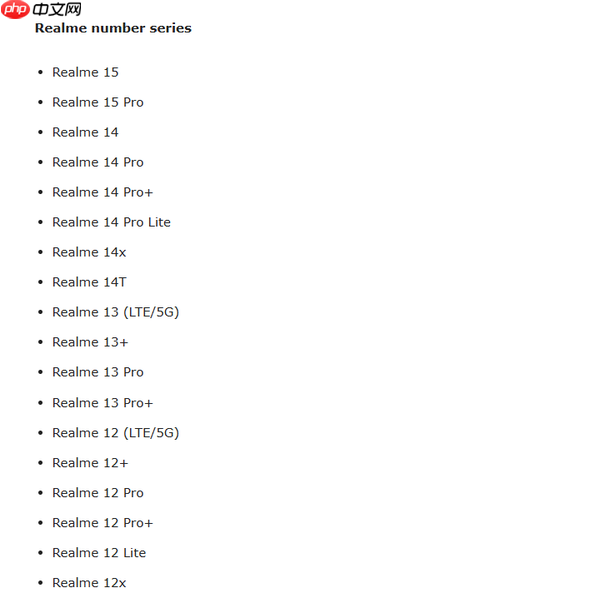realme真我手机Android 16更新计划曝光 涉及数十款机型