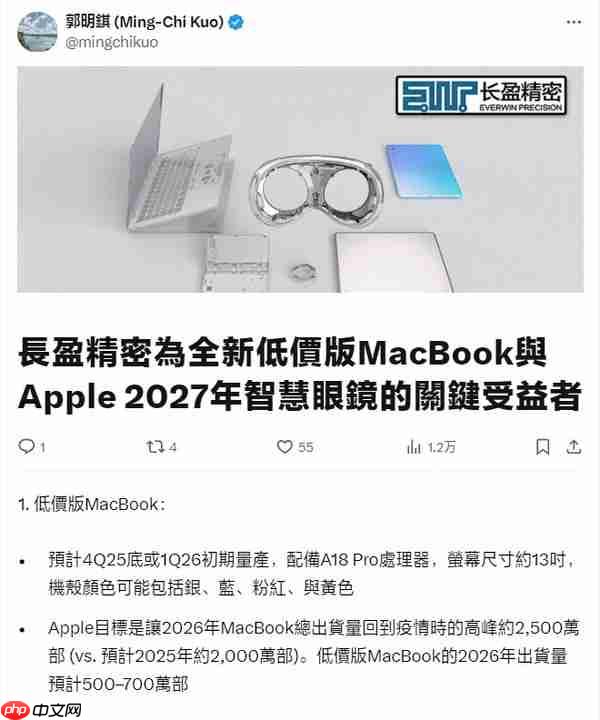 苹果的“亲民”牌：用上A18 Pro 一台更便宜的Mac正在路上？
