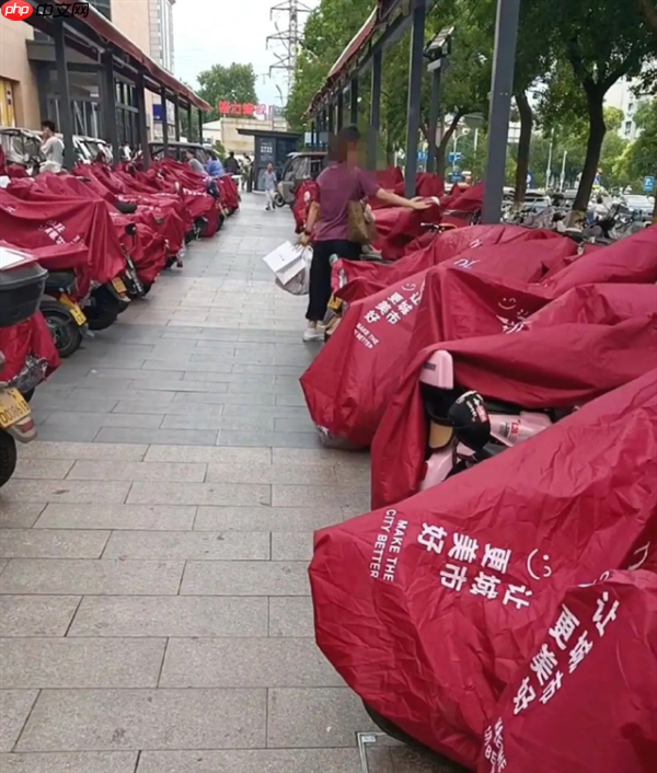网友称赞雨天给顾客电瓶车搭雨披 胖东来：一直有这项服务