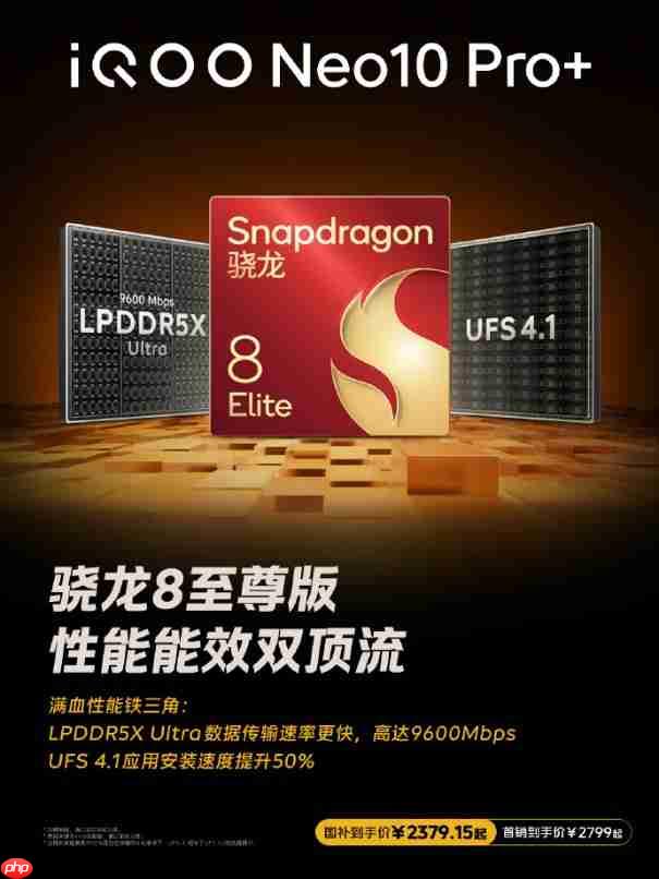 “超配双芯战神” iQOO Neo10 Pro+，续航新标杆！