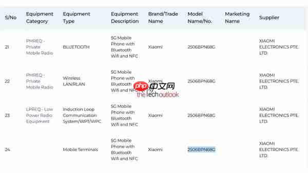 红米K80至尊版兄弟机？小米15T Pro新机获IMDA认证