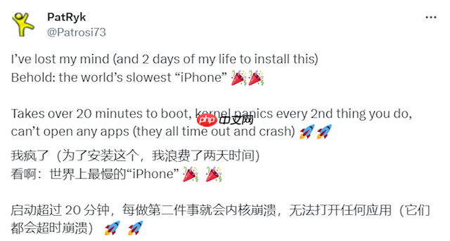全球最慢，Switch成功运行iOS：但开个机就要20分钟
