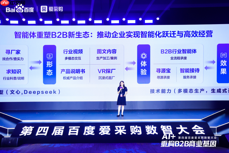 AI + 重构 B2B 商业基因！百度爱采购数智大会发布首个智能体解决方案