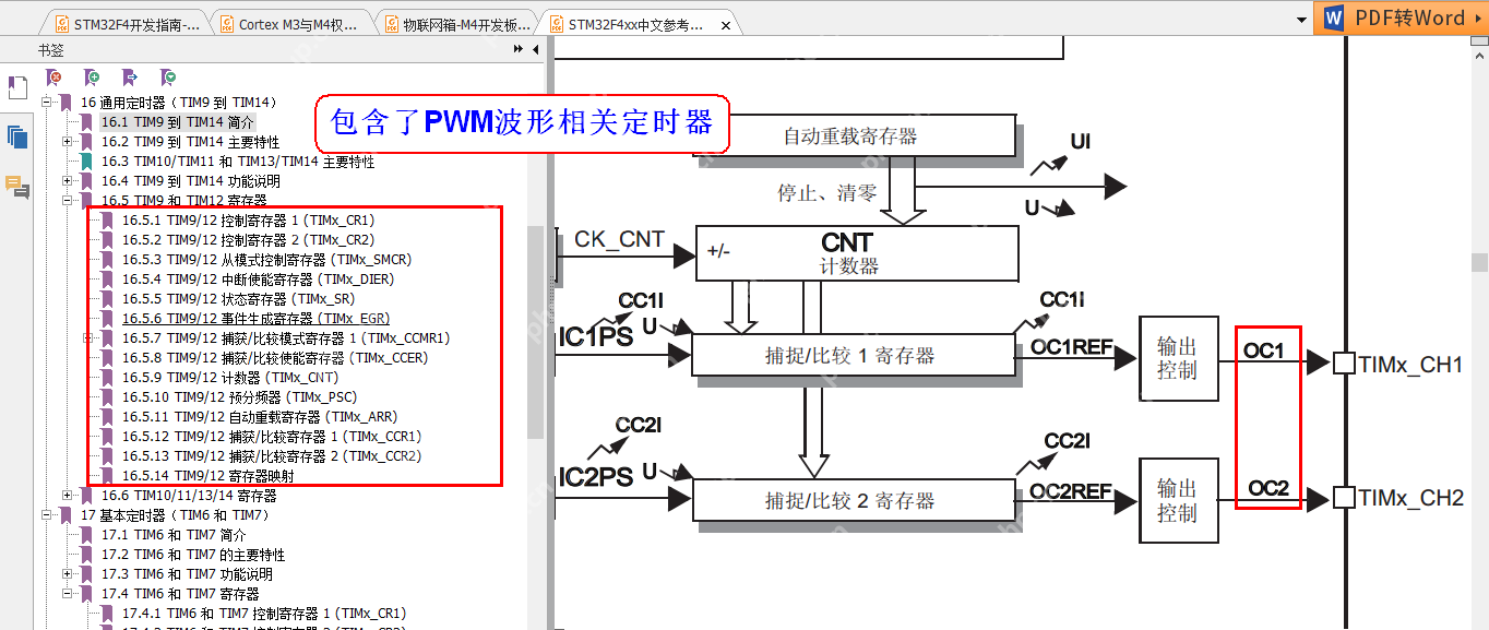 STM32F407 基本定时器配置输出PWM方波