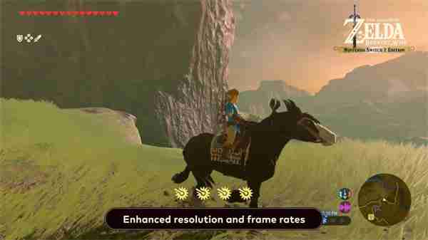 《塞尔达传说：旷野之息/王国之泪》获NS2增强版本