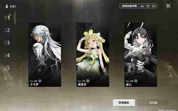 《鸣潮》五星角色阵容推荐-五星角色输出手法说明