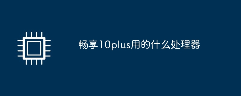 畅享10plus用的什么处理器
