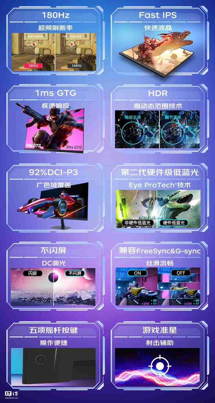 优派推出“VX2757-HD-PRO”27 英寸显示器：1080P 180Hz，799 元