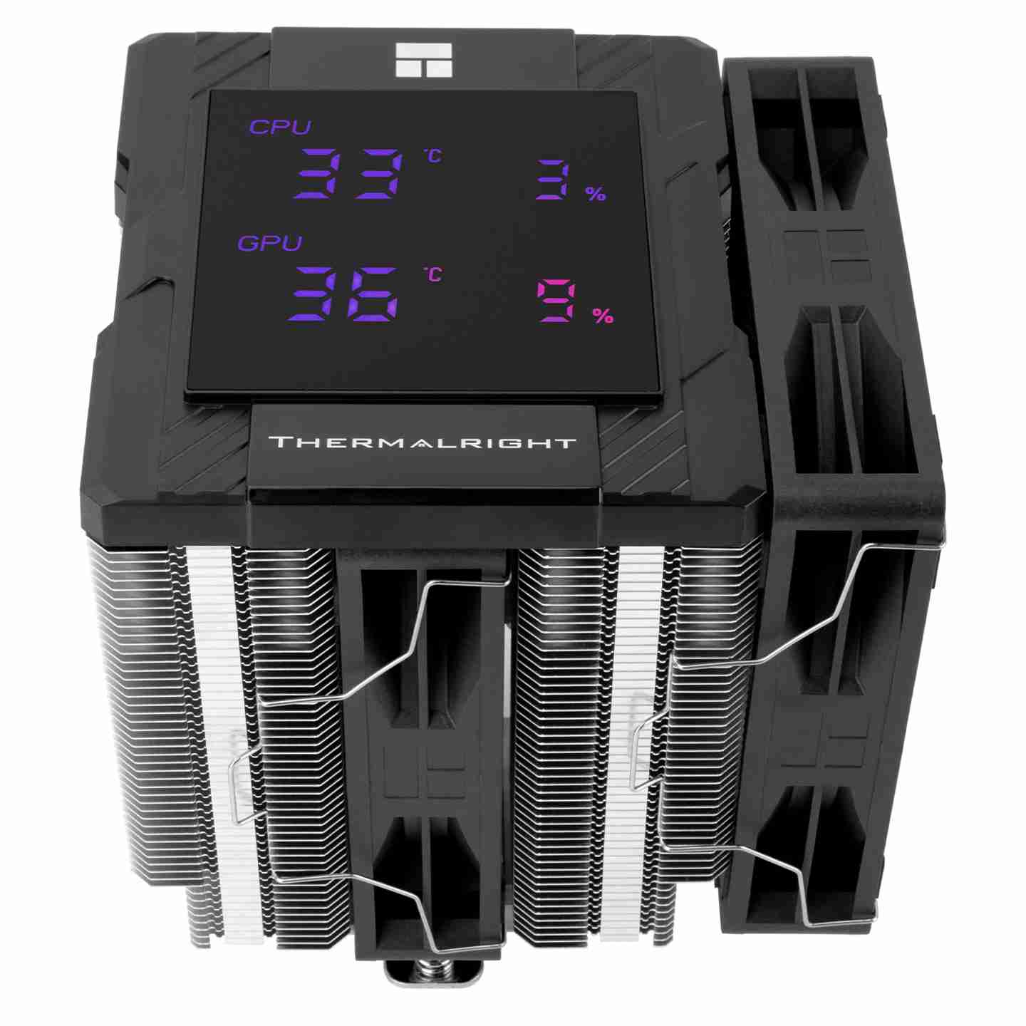 利民推出 PA120 Digital 数显风冷散热器：可同时显示 4 项数据