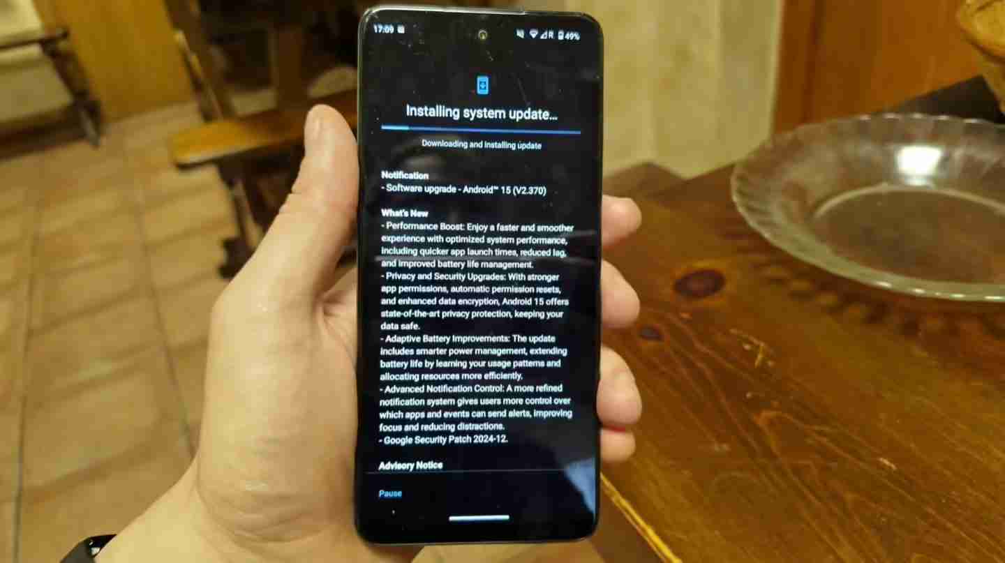 HMD手机开始推送安卓15更新，首批机型涵盖Pulse Pro、Skyline、诺基亚XR21等