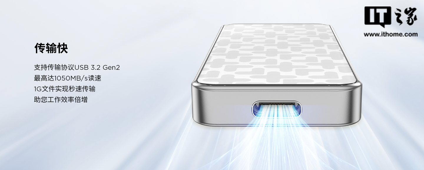 联想小新 × 吾皇猫联名固态移动硬盘开售：读速 1050MB/s、可选 512G / 1T，349 元起