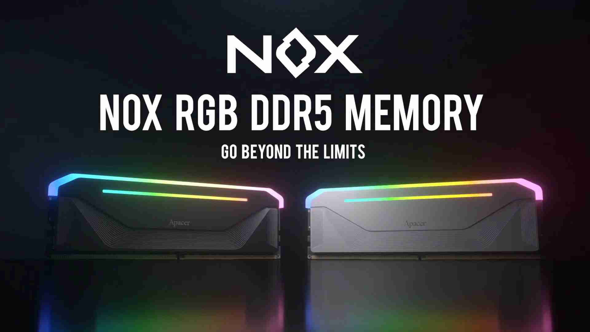宇瞻推出 NOX RGB DDR5 电竞内存条，至高 8000MT/s
