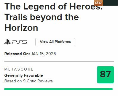 《界之轨迹》M站87分!剧情引人入胜 战斗也尤为出色