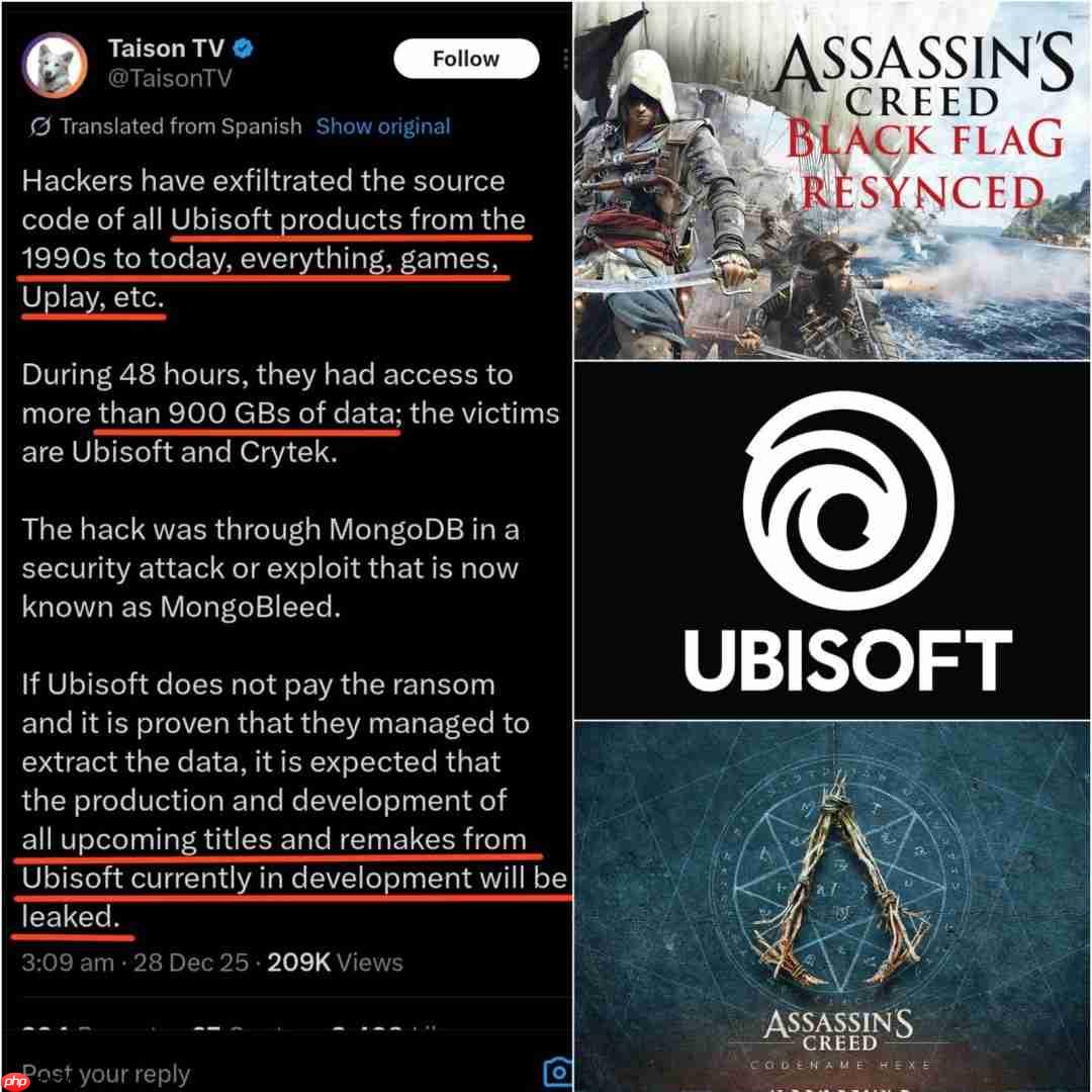 《看门狗》成真！育碧遭黑客攻击偷走900G数据 包含Uplay平台