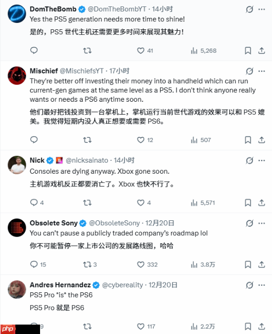 玩家集体抗议PS6：请让PS5活到2030年！