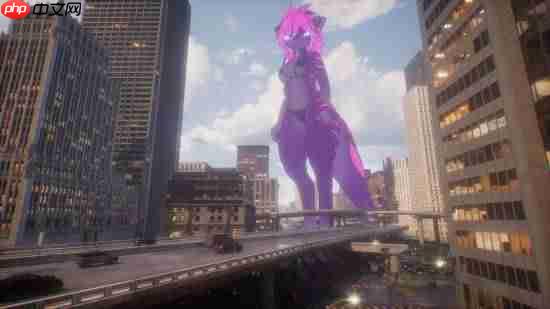 福瑞控在哪?《女巨人游乐场》新截图！紫毛巨人兽耳娘！