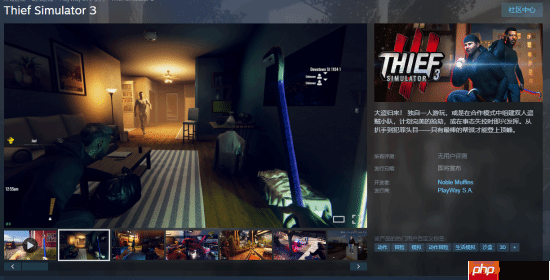 《小偷模拟器3》上架Steam：双人合作玩法将在本作实装