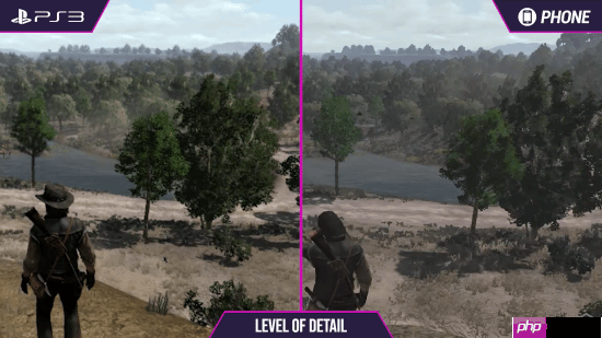 《荒野大镖客》PS3和手机画面对比：你认为谁赢了？