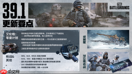 《PUBG》39.1版本更新，开启奇幻冬日盛典