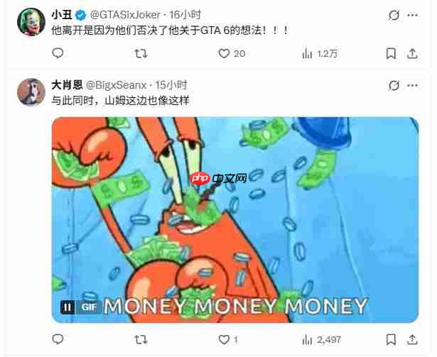 R星联合创始人离开原因揭晓 批评当前游戏太商业化