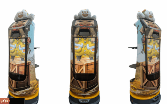 秋叶原怪猎酒吧新面孔：艾露猫送餐机器人！