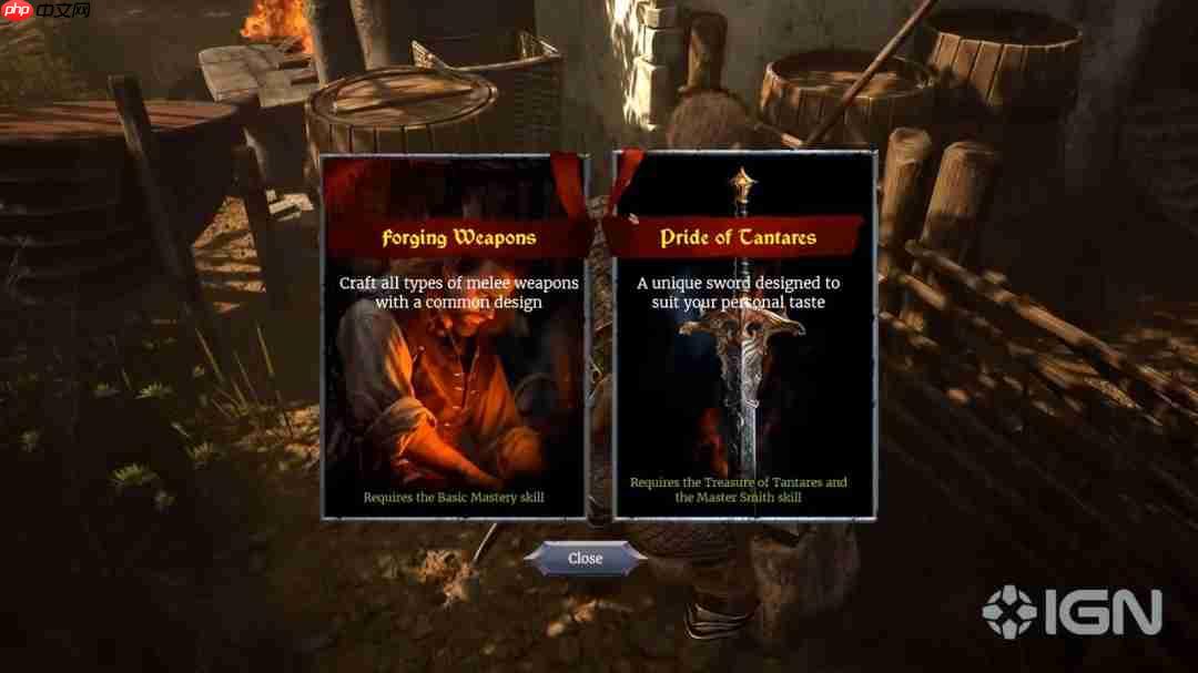 《灰雨钢锋》武器锻造实机演示 自己打造利器杀敌