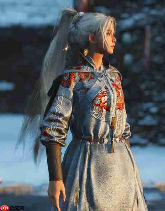 《明末》1.7补丁新增防具展示：鱼龙加身女侠威武