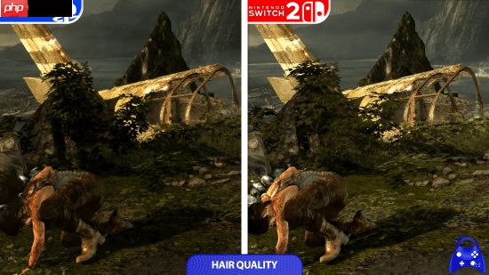 《古墓丽影9》NS2和PS4画面对比：分辨率高但砍画质