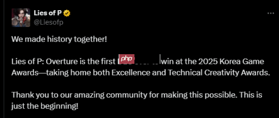 历史首次！《匹诺曹的谎言》拿下韩国重磅大赏